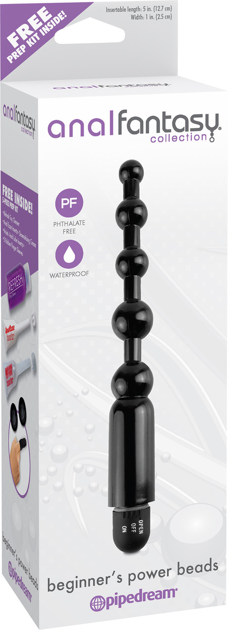 Anal Fantasy Beginners Power Beads front of box